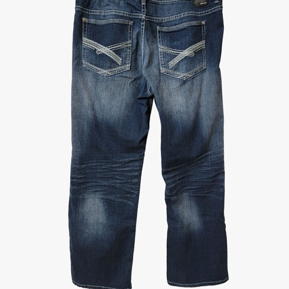 Helix Loose Straight Jeans‎ 34W 32L Mens Denim Cotton & Spandex Blue